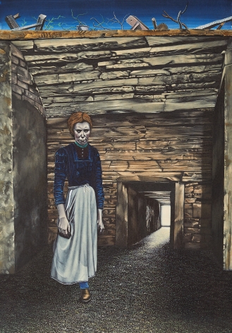 Eric Stotik (b. 1963)  Untitled LR362 (woman in passageway), 2020