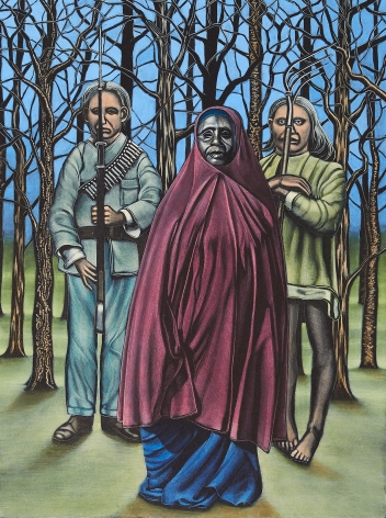 Eric Stotik (b. 1963)  Untitled LR353 (redcoat in forest), 2020
