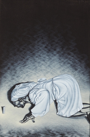 Eric Stotik (b. 1963)  Untitled LR355 (figure in white), 2020