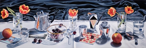 Sherrie Wolf  Still Life in Black and White, 2020  oil on canvas
