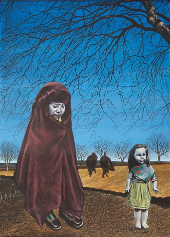 Eric Stotik (b. 1963)  Untitled LR360 (two children in foreground), 2020