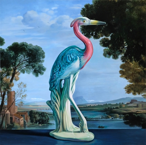 Wolf - Heron with Claude Landscape